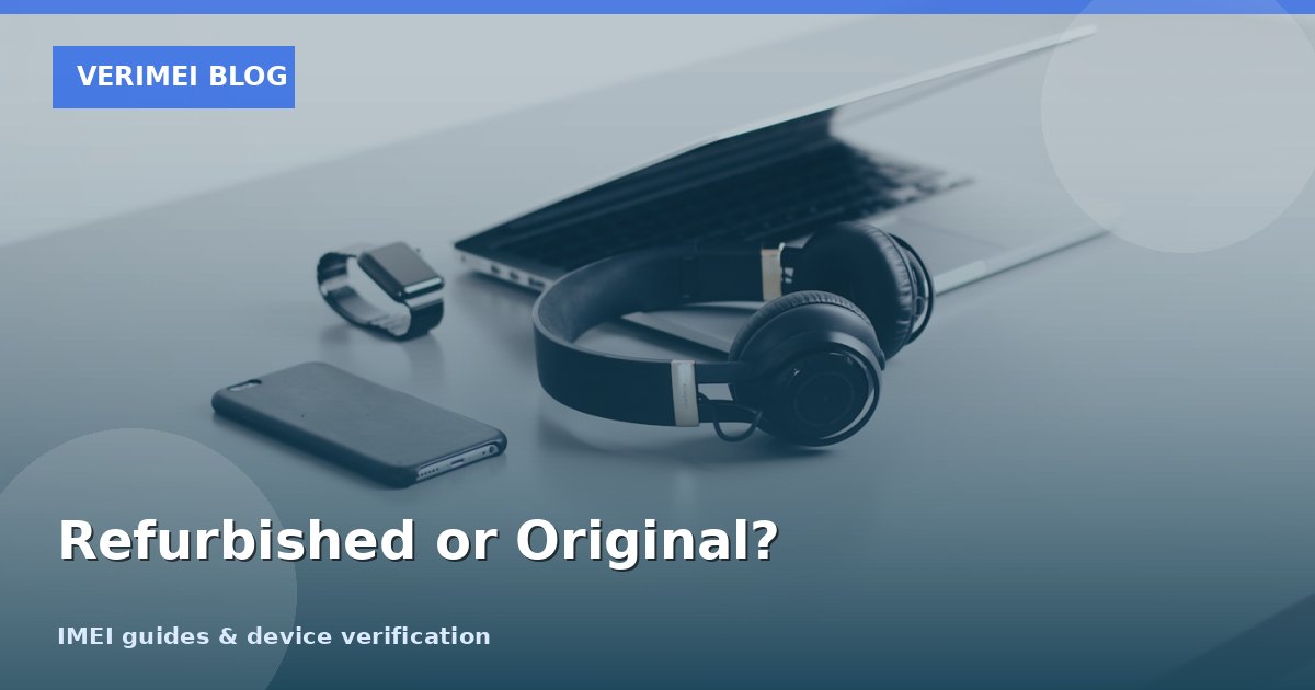 How to Check If a Phone Is Refurbished or Original (2026 Guide)